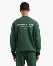 CROYEZ ATELIER SWEATER | DARK GREEN/WHITE