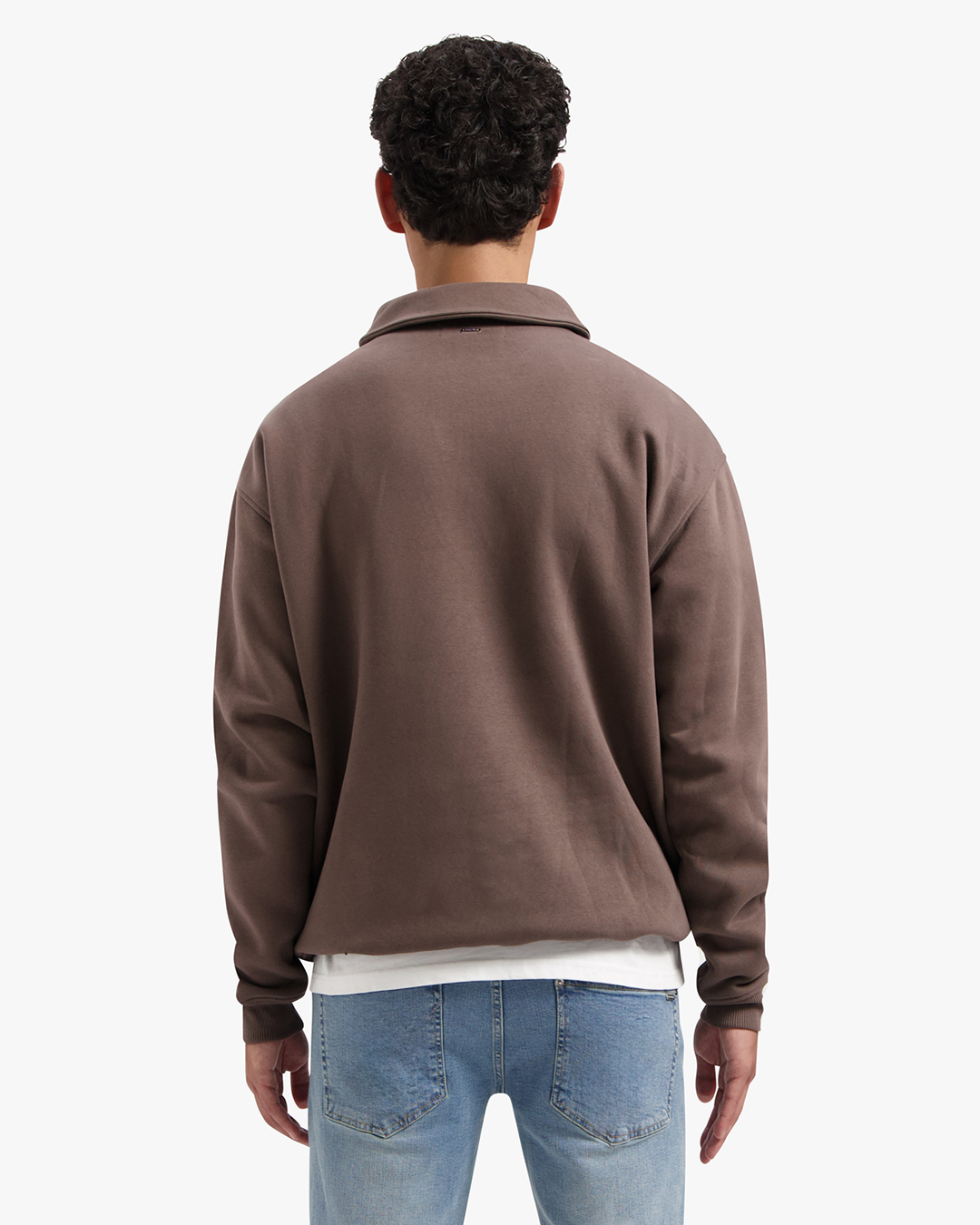 CROYEZ FRATERNITÉ ULTIME HALF ZIP SWEATER - BROWN