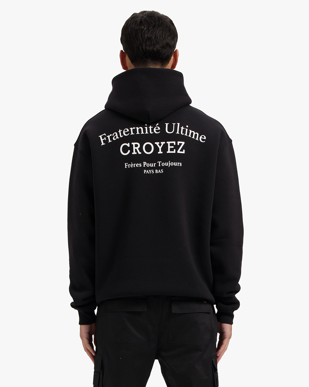 CROYEZ FRATERNIT√Â HOODIE - BLACK