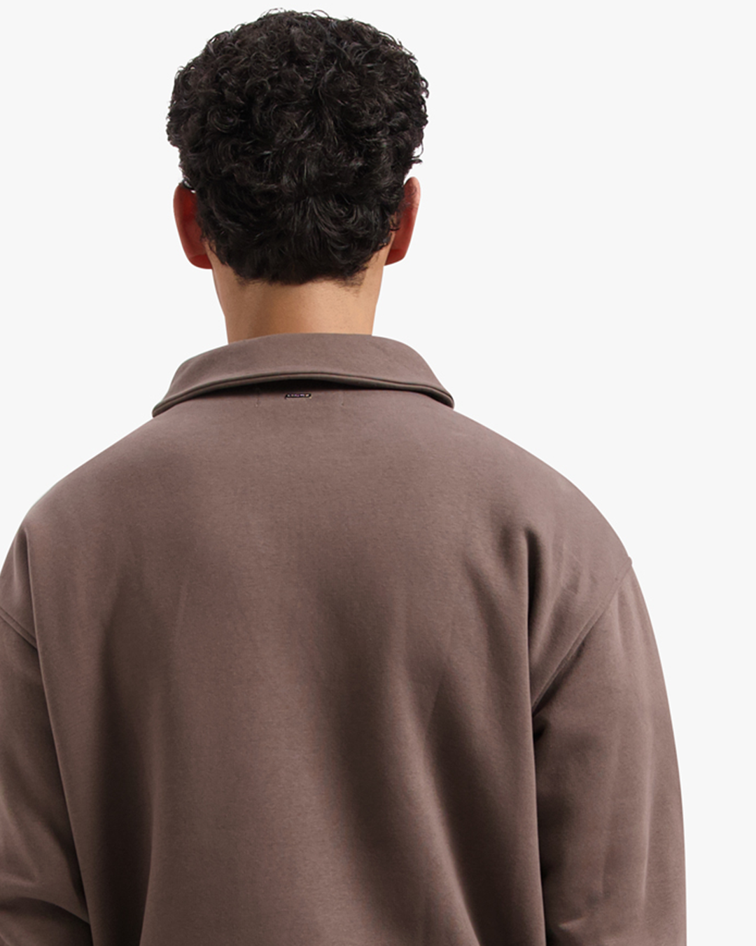 CROYEZ FRATERNITÉ ULTIME HALF ZIP SWEATER - BROWN