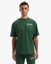 CROYEZ ATELIER T-SHIRT | DARK GREEN/WHITE
