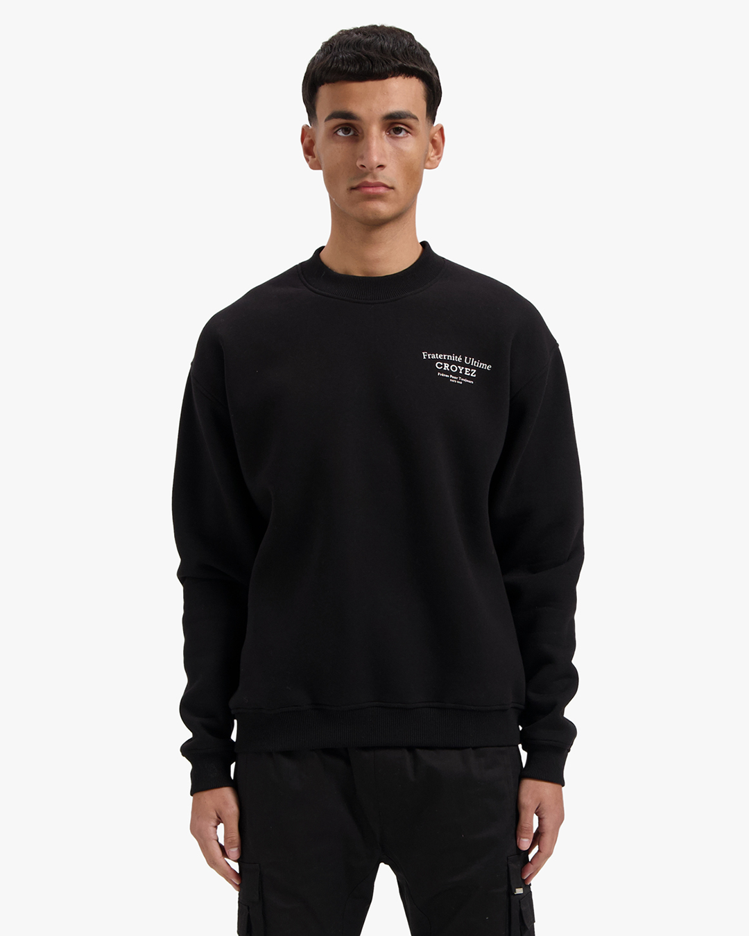 CROYEZ FRATERNITÉ SWEATER - BLACK