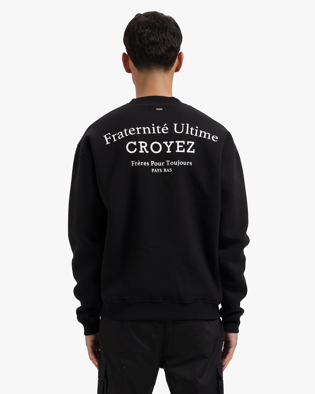 CROYEZ FRATERNIT√Â SWEATER - BLACK