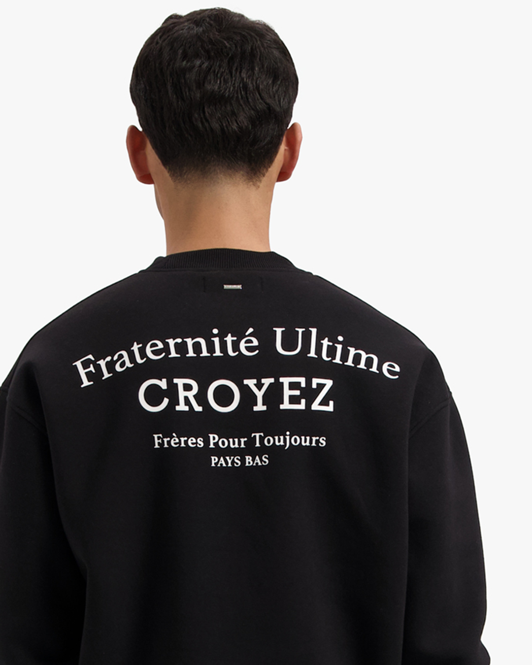 CROYEZ FRATERNIT√Â SWEATER - BLACK