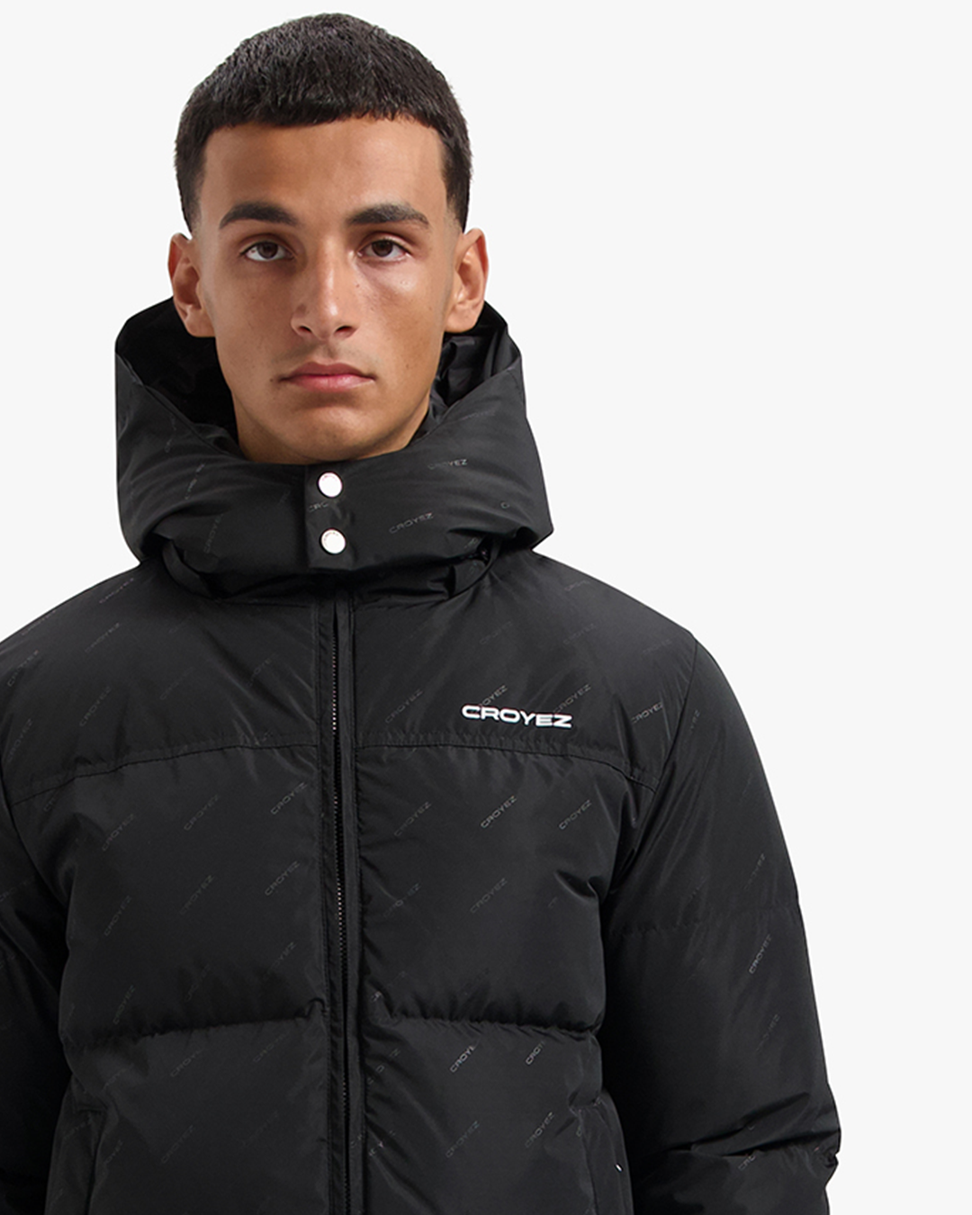 CROYEZ ALLOVER PUFFER JACKET | BLACK