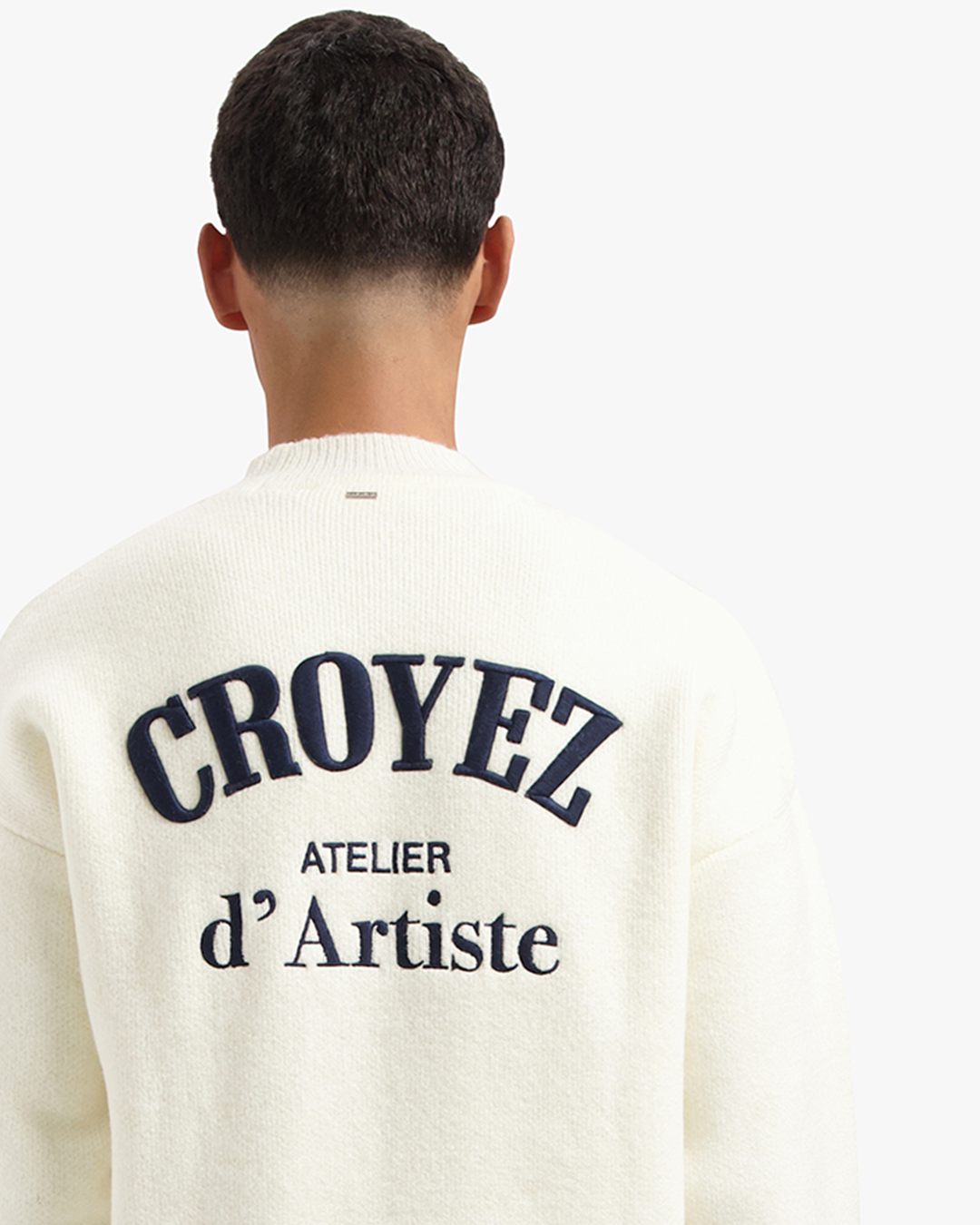 CROYEZ ATELIER KNIT SWEATER - OFF-WHITE