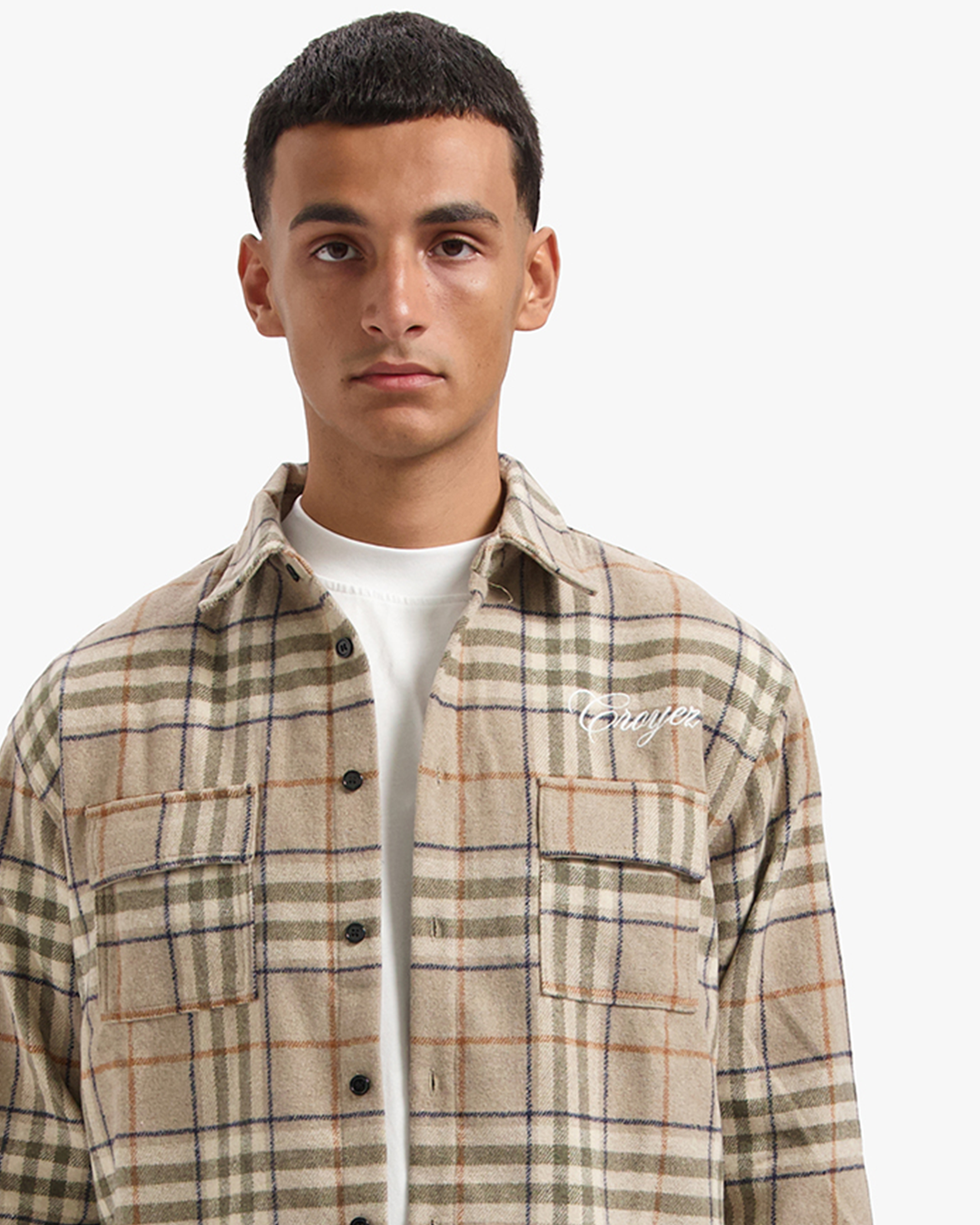CROYEZ ESSENCE FLANNEL SHIRT | BROWN/BEIGE