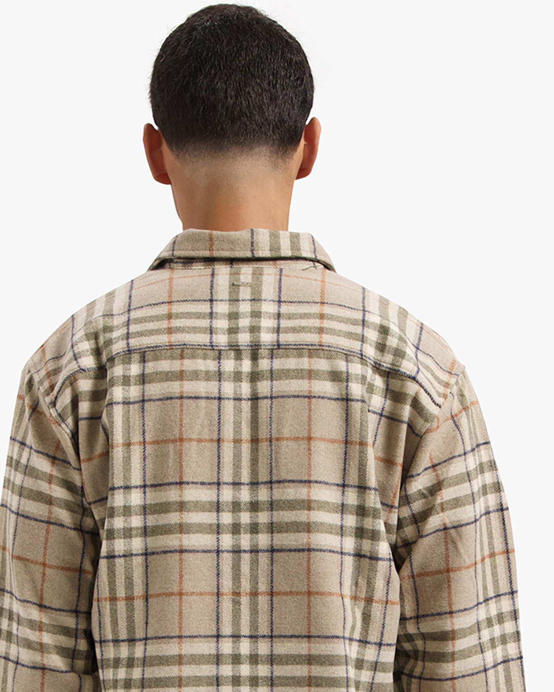 CROYEZ ESSENCE FLANNEL SHIRT - BROWN/BEIGE