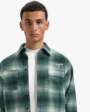 CROYEZ ESSENCE FLANNEL SHIRT | GREEN/BLACK