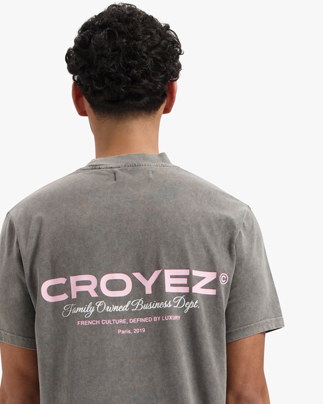 CROYEZ FAMILY OWNED BUSINESS T-SHIRT - VINTAGE GREY
