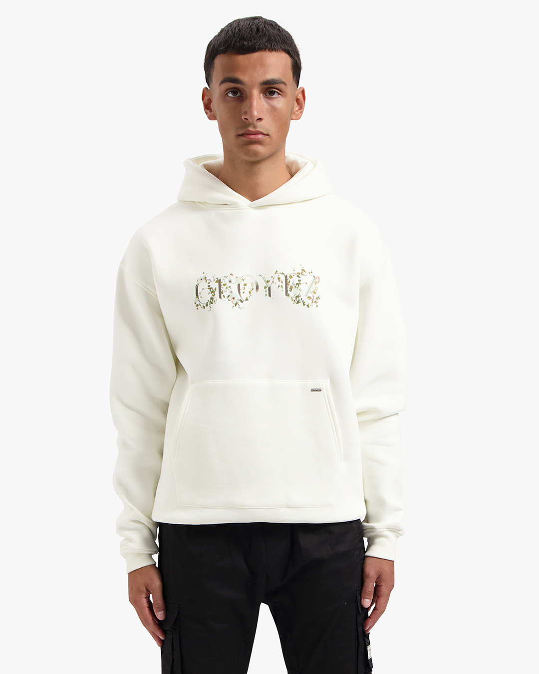 CROYEZ CHROME FLOWER HOODIE | OFF-WHITE