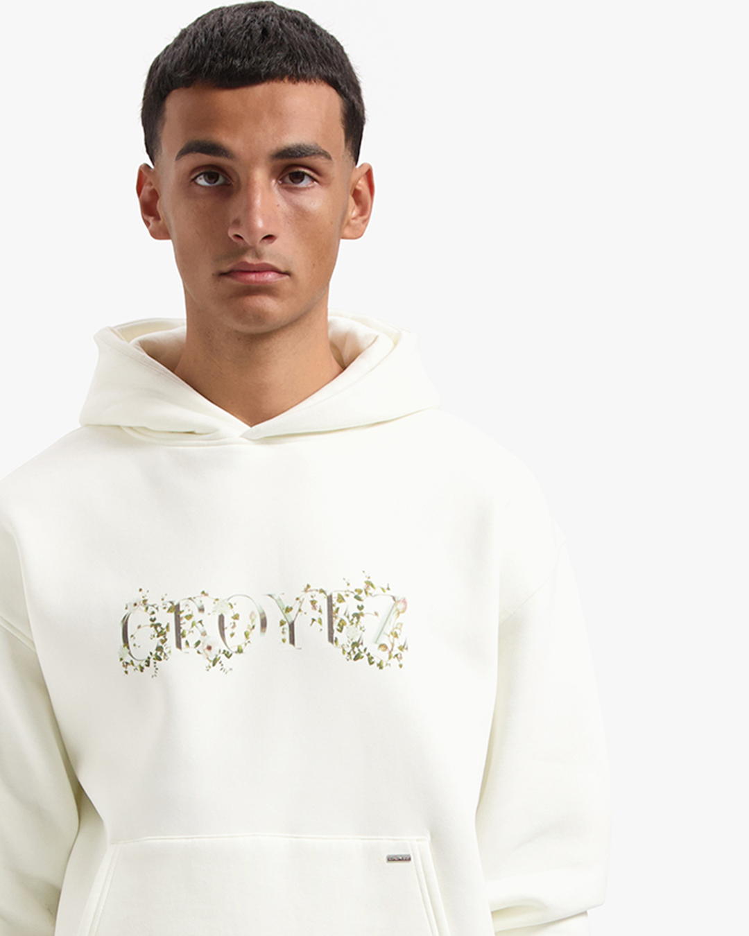 CROYEZ CHROME FLOWER HOODIE | OFF-WHITE