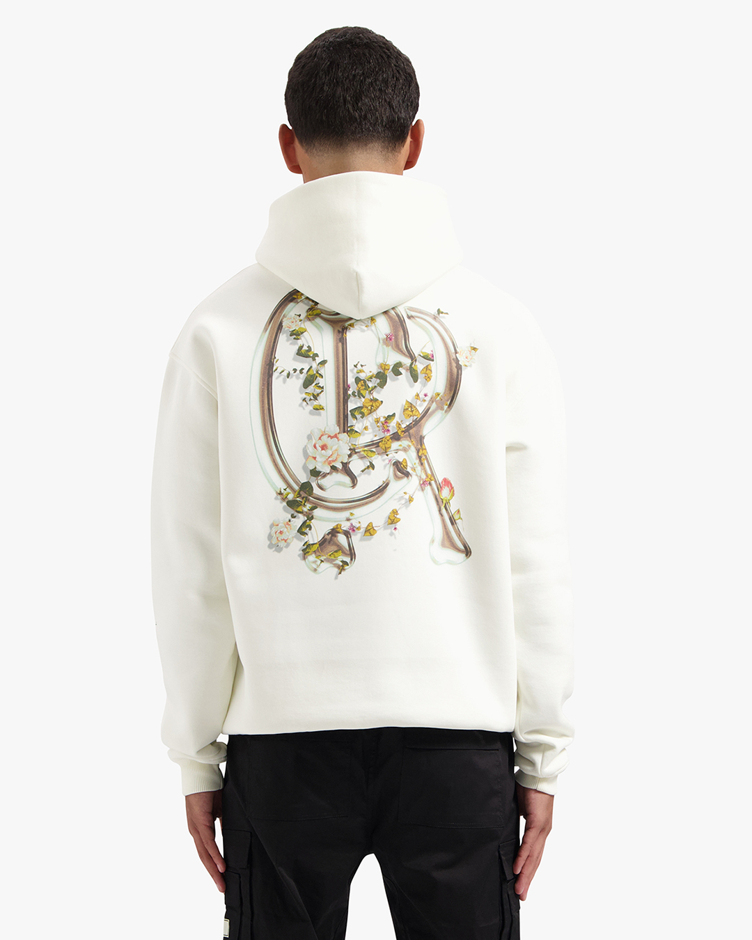 CROYEZ CHROME FLOWER HOODIE | OFF-WHITE