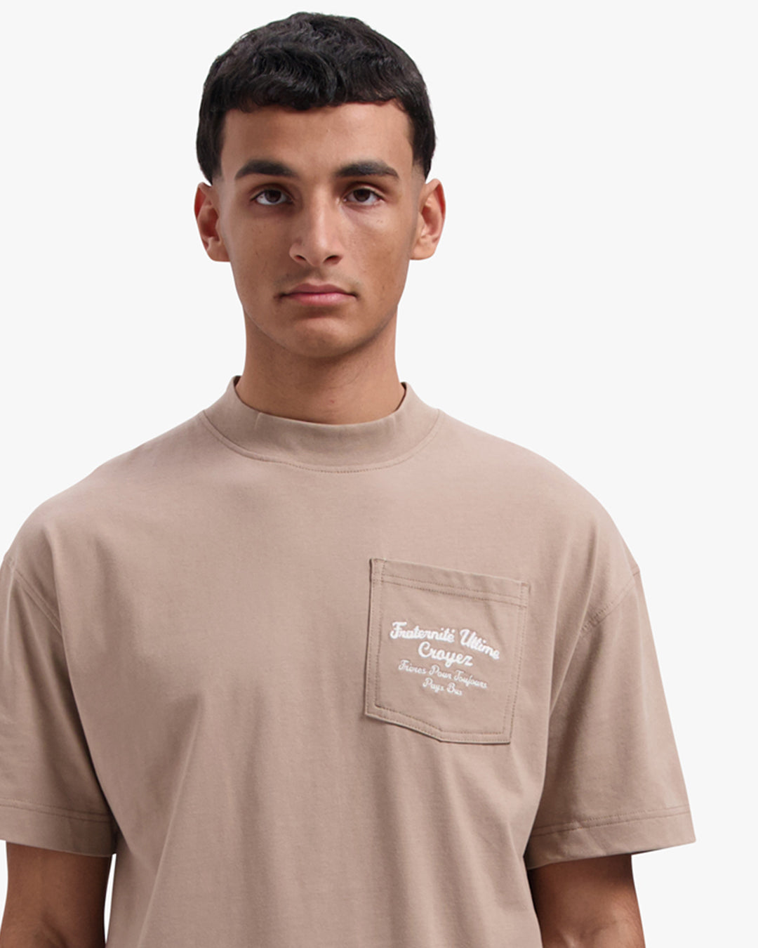 CROYEZ FRATERNITÉ POCKET T-SHIRT | MUSHROOM