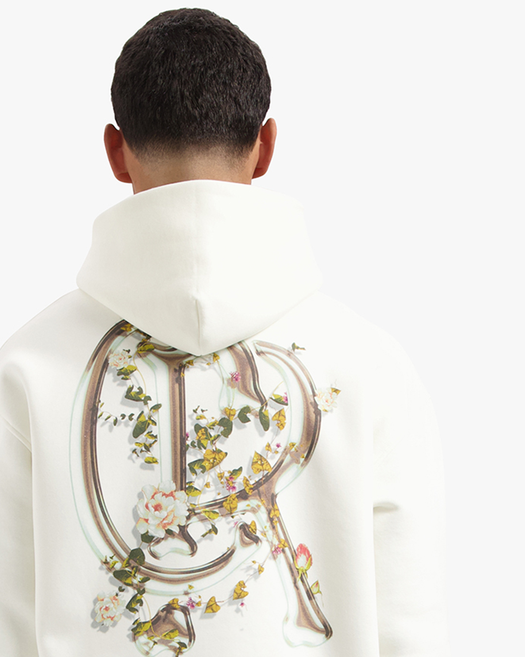 CROYEZ CHROME FLOWER HOODIE - OFF-WHITE