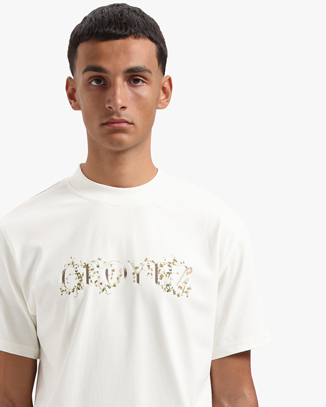 CROYEZ CHROME FLOWER T-SHIRT | OFF-WHITE