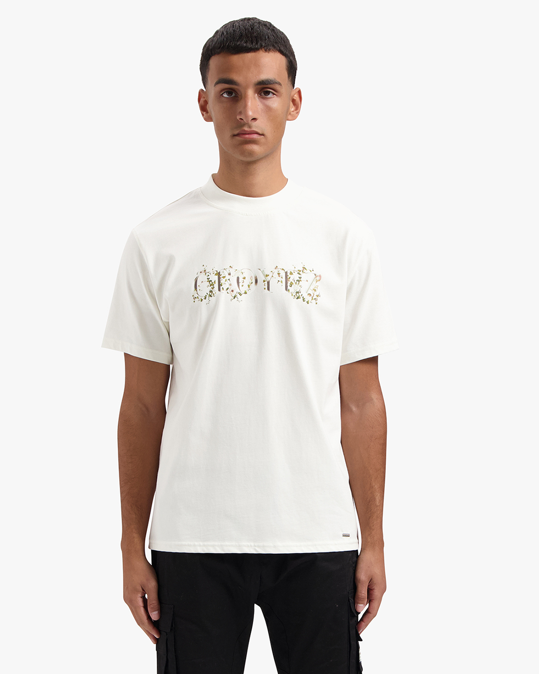 CROYEZ CHROME FLOWER T-SHIRT | OFF-WHITE