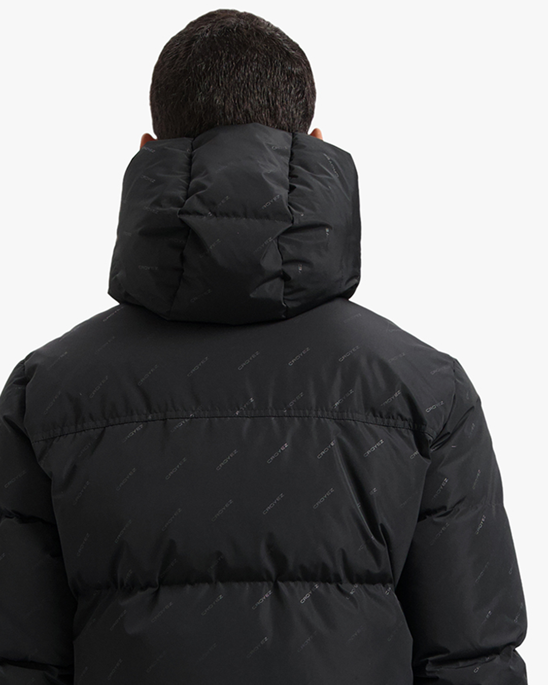 CROYEZ ALLOVER PUFFER JACKET - BLACK