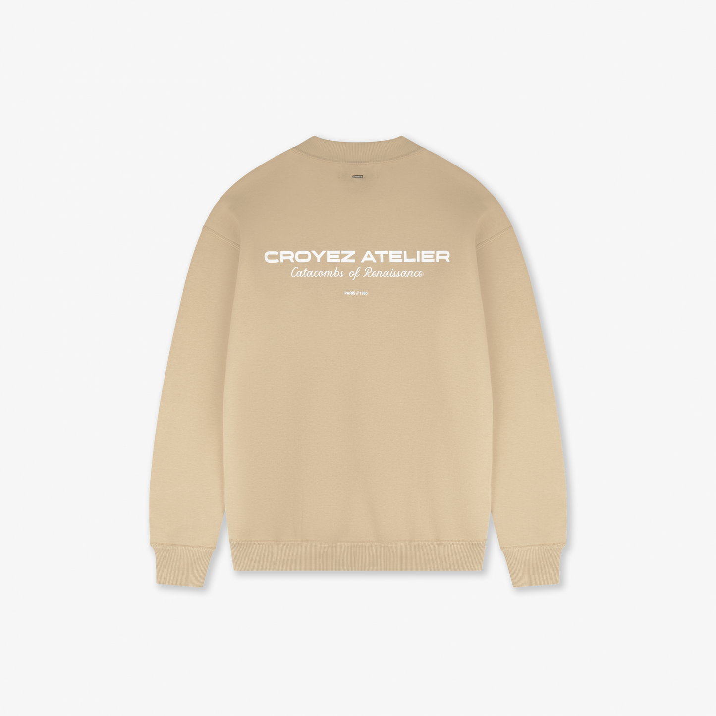 CROYEZ ATELIER SWEATER - BEIGE/WHITE