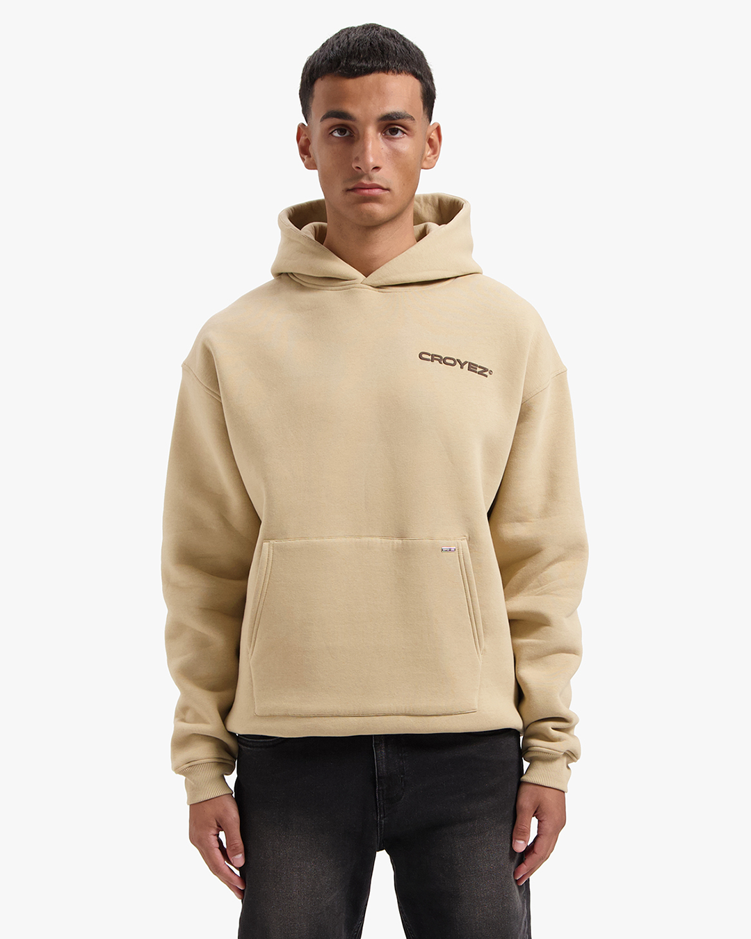 CROYEZ FAMILY OWNED BUSINESS HOODIE | BEIGE/BROWN