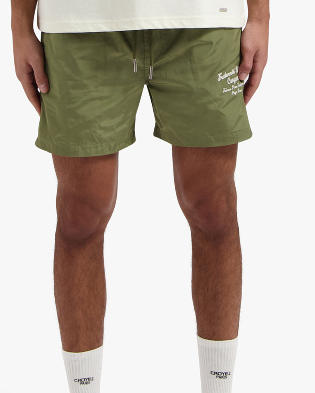 CROYEZ FRATERNITÉ SWIM SHORTS - WASHED OLIVE