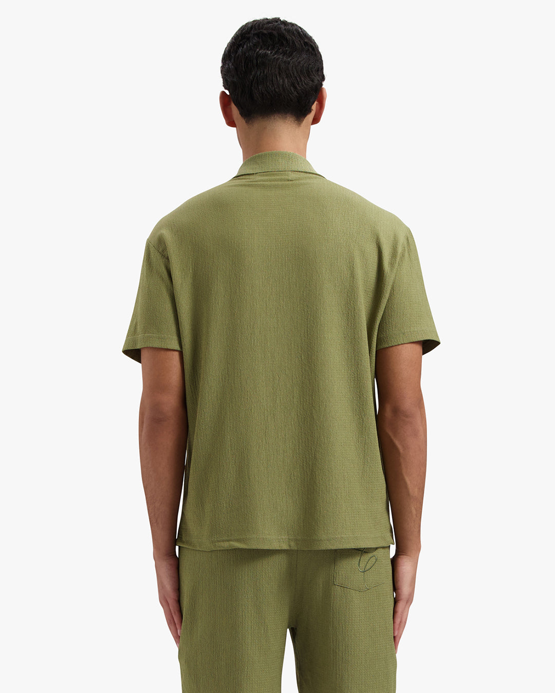 CROYEZ SEERSUCKER SHIRT | WASHED OLIVE