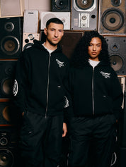 Croyez Pop-Up Zip Hoodie | Black