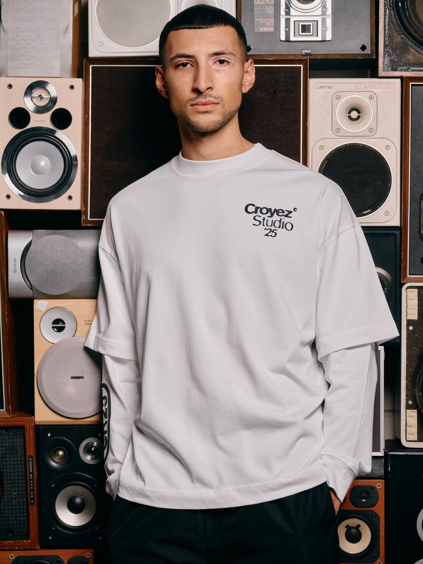 Croyez Pop-Up Longsleeve T-Shirt | White