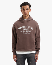 CROYEZ HEAVYWEIGHT FRATERNITÉ HOODIE | BROWN