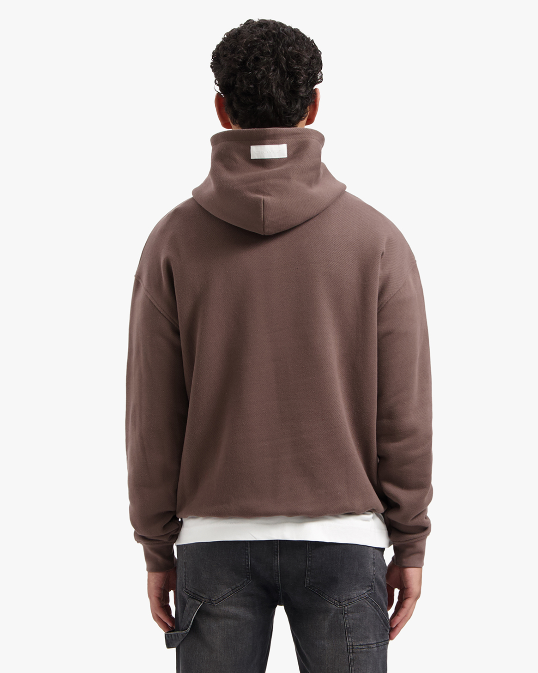 CROYEZ HEAVYWEIGHT FRATERNITÉ HOODIE - BROWN