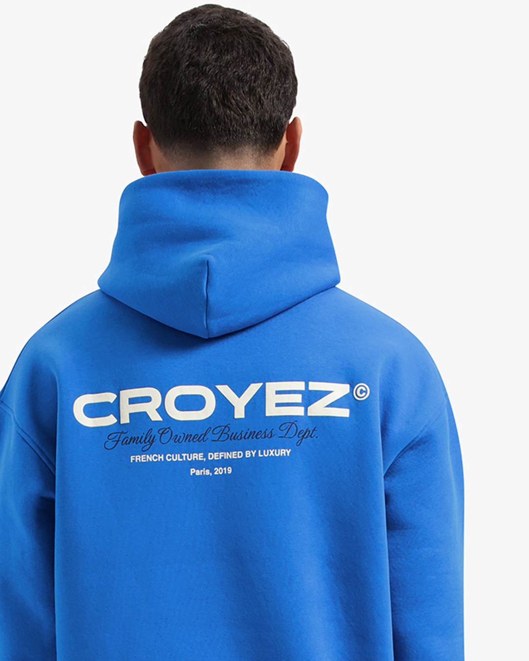 CROYEZ FAMILY OWNED BUSINESS HOODIE | COBALT BLUE