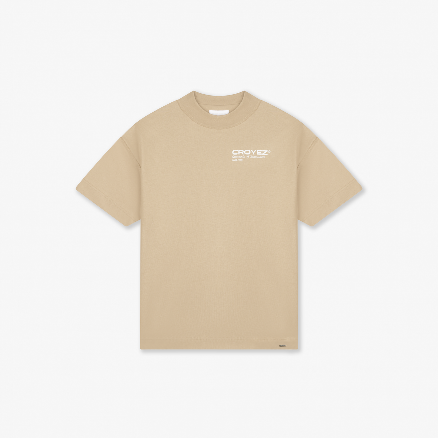 CROYEZ ATELIER T-SHIRT - BEIGE/WHITE