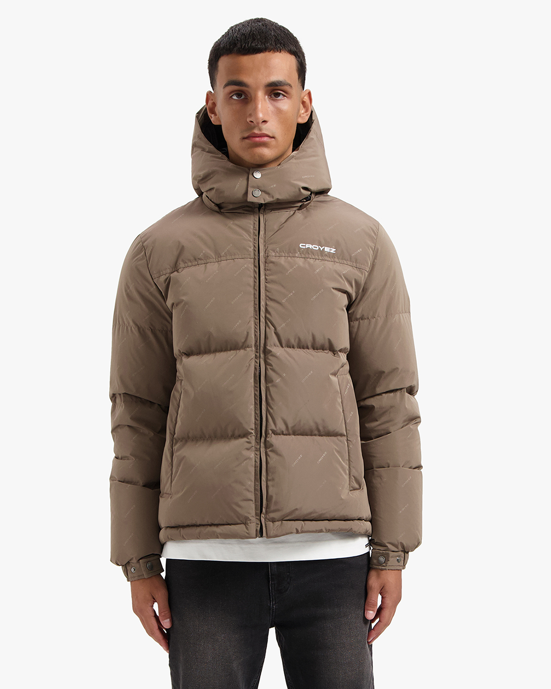 CROYEZ ALLOVER PUFFER JACKET | BROWN