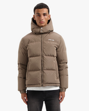 CROYEZ ALLOVER PUFFER JACKET | BROWN