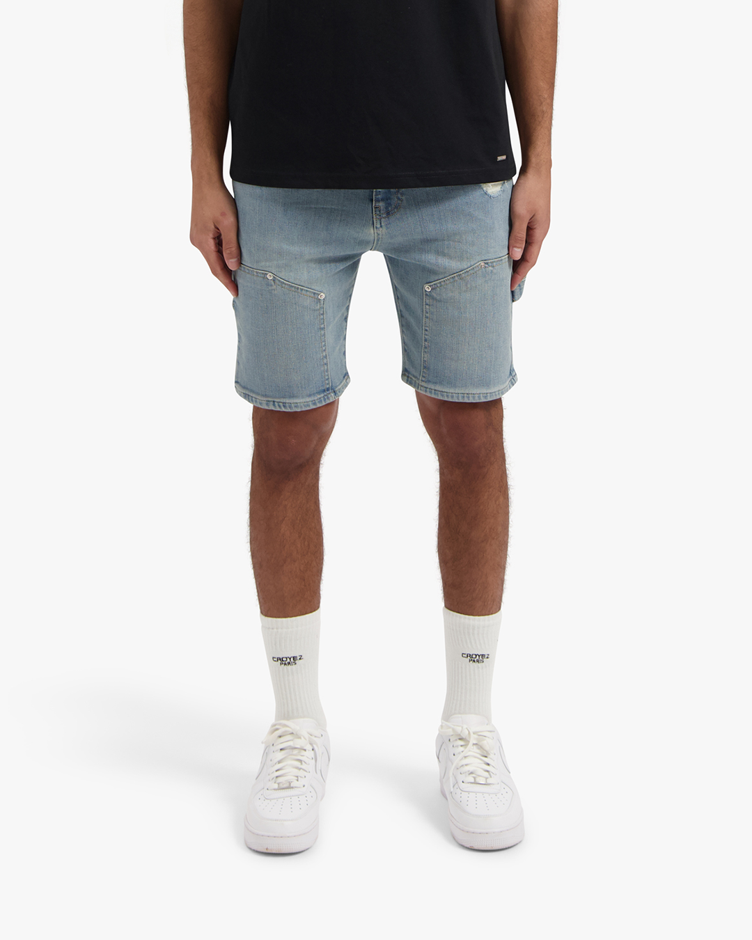 CROYEZ CH2 CARPENTER DENIM SHORTS | DUST BLUE