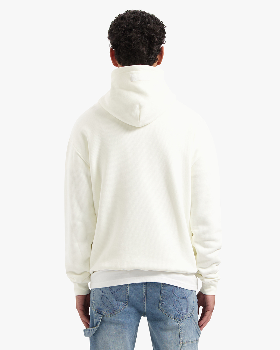 CROYEZ HEAVYWEIGHT FRATERNITÉ HOODIE - CREAM/NAVY