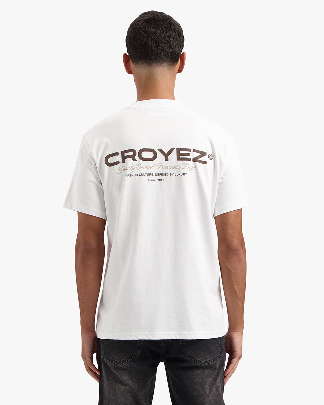 CROYEZ FAMILY OWNED BUSINESS T-SHIRT - WHITE