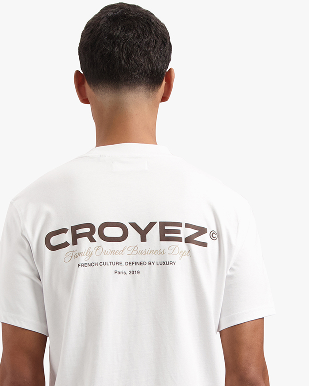 CROYEZ FAMILY OWNED BUSINESS T-SHIRT - WHITE