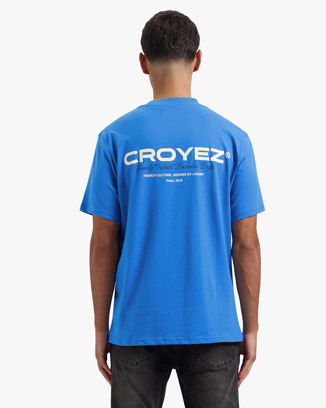 CROYEZ FAMILY OWNED BUSINESS T-SHIRT | COBALT BLUE