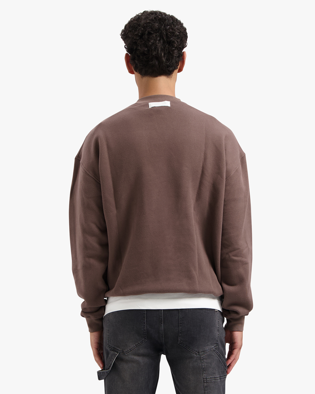 CROYEZ HEAVYWEIGHT FRATERNITÉ SWEATER - BROWN