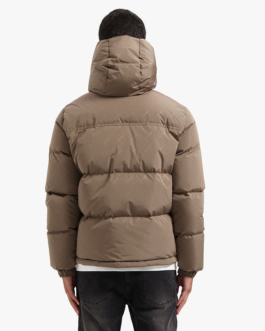 CROYEZ ALLOVER PUFFER JACKET - BROWN