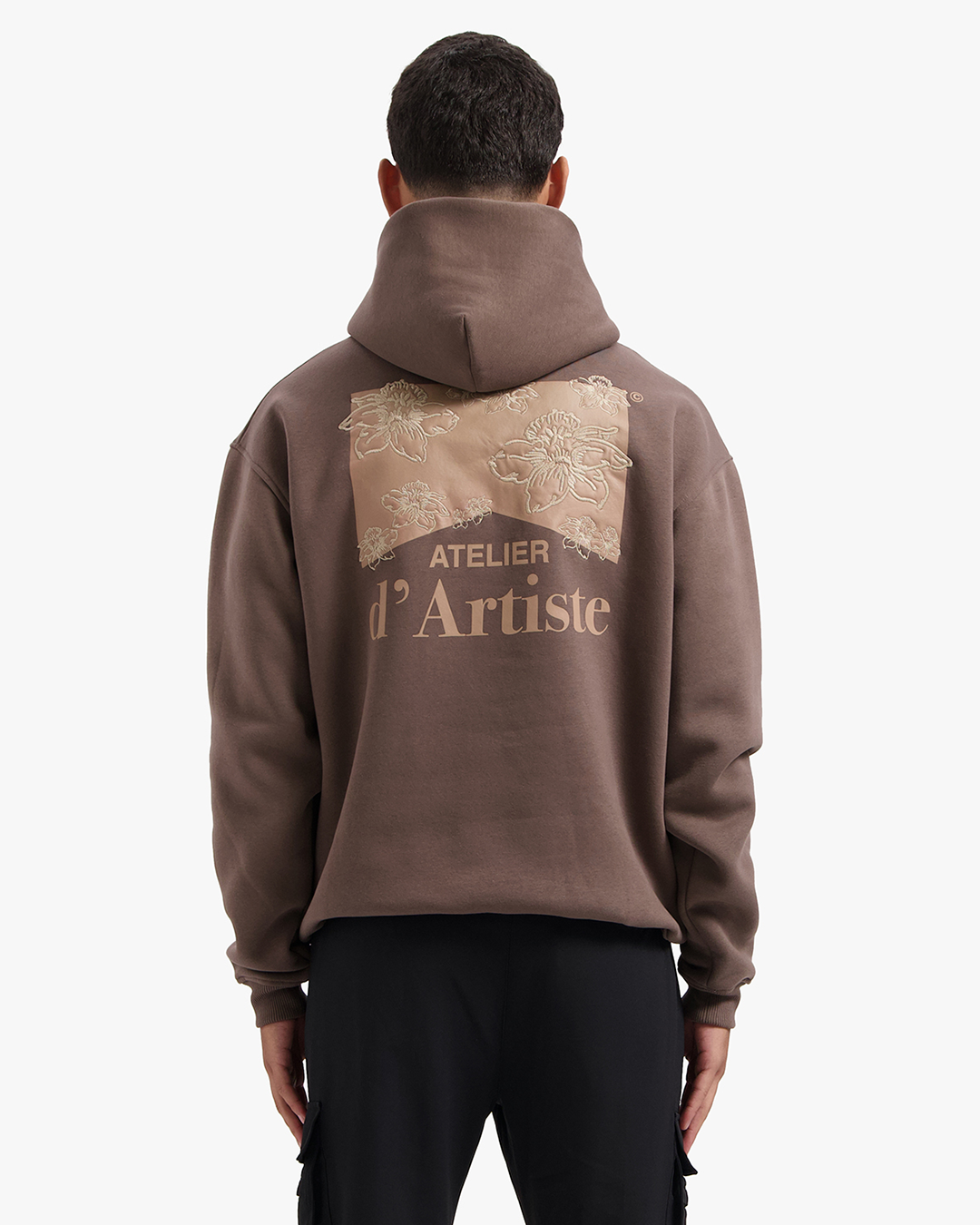 CROYEZ ATELIER FLOWER HOODIE | BROWN