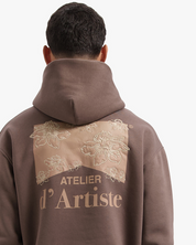 CROYEZ ATELIER FLOWER HOODIE | BROWN