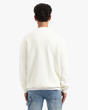 CROYEZ HEAVYWEIGHT FRATERNITÉ SWEATER | CREAM/NAVY