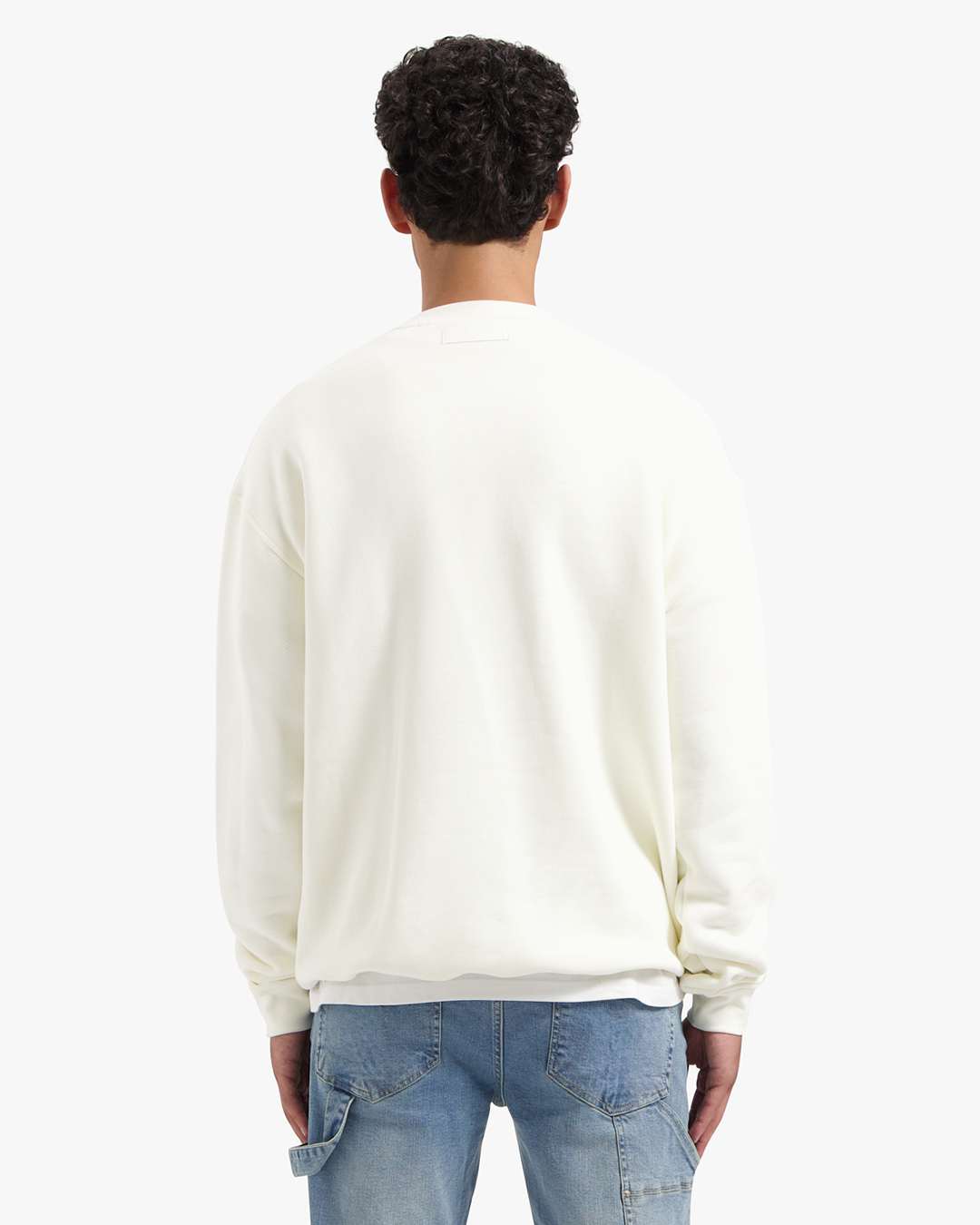 CROYEZ HEAVYWEIGHT FRATERNITÉ SWEATER - CREAM/NAVY