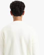CROYEZ HEAVYWEIGHT FRATERNITÉ SWEATER | CREAM/NAVY