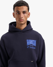 CROYEZ ATELIER FLOWER HOODIE | NAVY