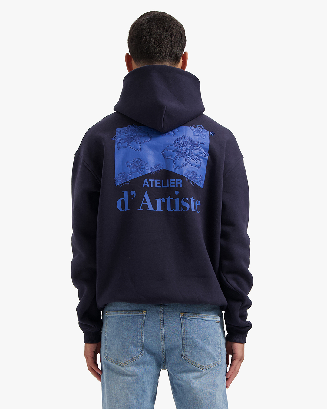 CROYEZ ATELIER FLOWER HOODIE | NAVY