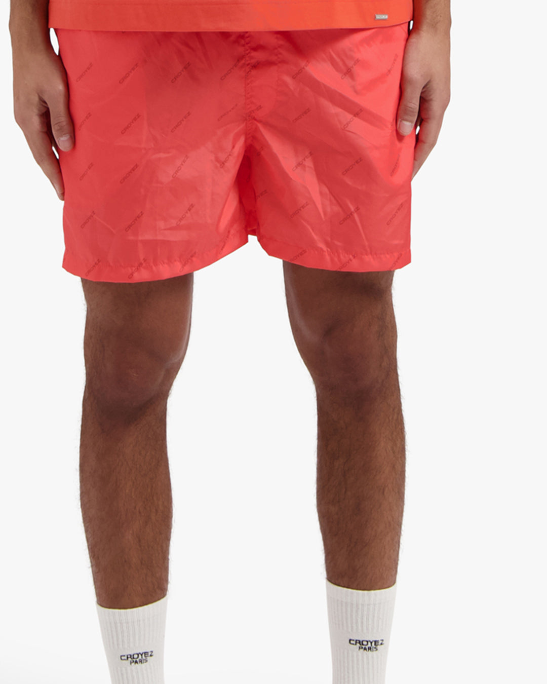 CROYEZ ALLOVER SWIM SHORTS | CORAL