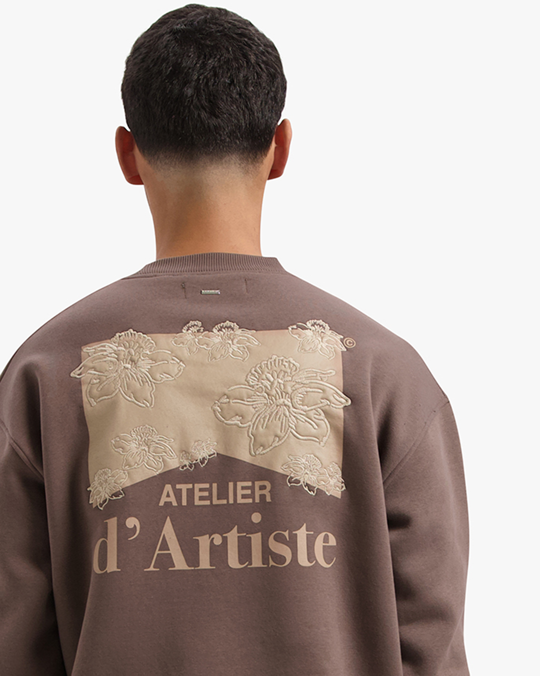 CROYEZ ATELIER FLOWER SWEATER | BROWN